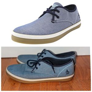 The Original Penguin by Munsingwear Size 11 Canvas blue shoes Sneakers‎
